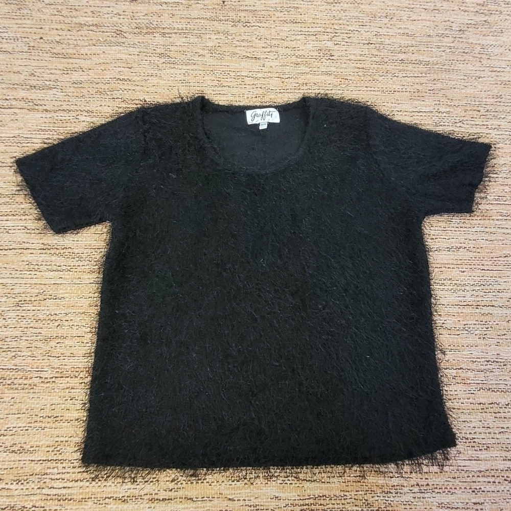 Graffiti Brand Fuzzy Short Sleeved Top